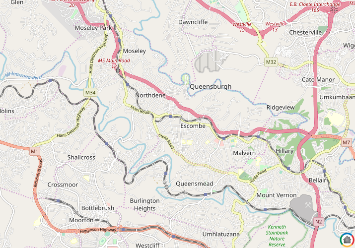 Map location of Escombe 